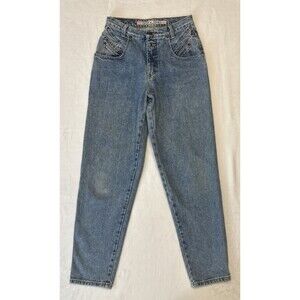 Vintage Zena USA Mom Jeans High Rise Button Fly Medium Wash 90s 11/12 JR 29x31
